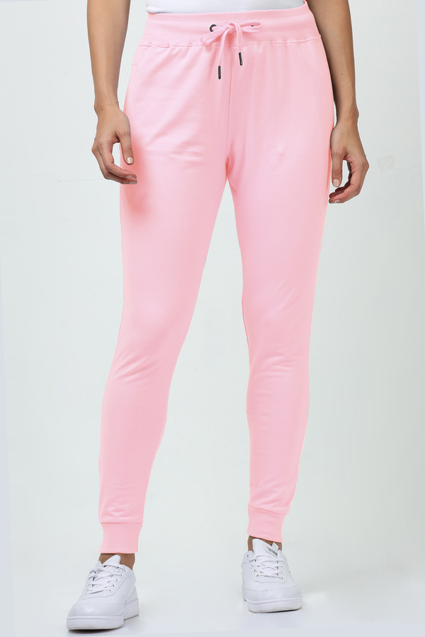 Light Baby Pink Regular Fit Joggers