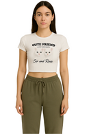 Cute Friend Ribbed Crop Top – Sir and Roxie Edition