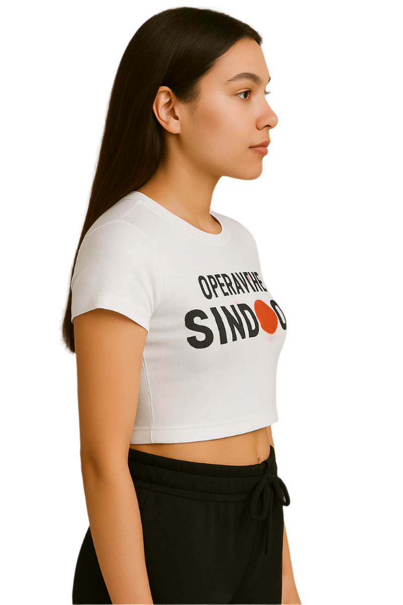 Operation Sindoor Crop Top for Girls and Women