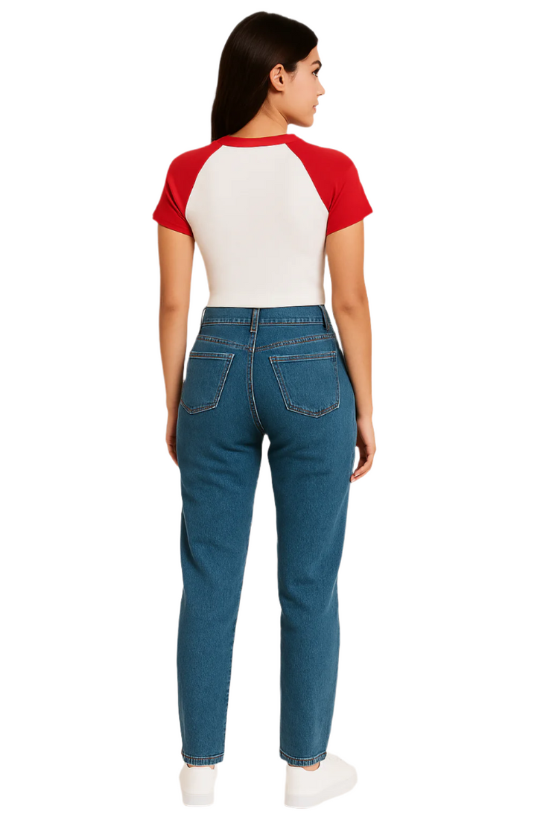 Strawberry Sweetie Pie Crop Top – Red & White