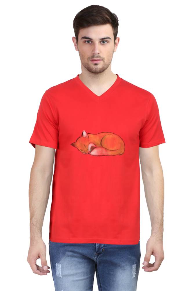 Male Vneck Half Sleeve
