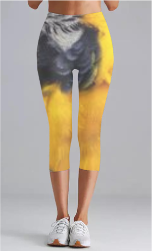 Printed Capri High Waist Leggings