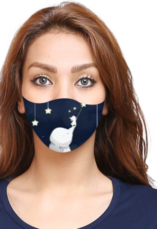 Unisex Printed Face Mask - Small Size