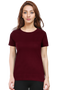 Female Round Neck Half Sleeve Classic T-Shirts in More Colors