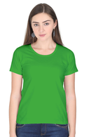Female Round Neck Half Sleeve Classic T-Shirts in More Colors