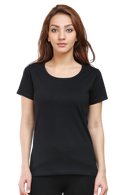 Female Round Neck Half Sleeve Classic T-Shirts in More Colors
