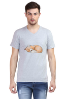 Male Vneck Half Sleeve