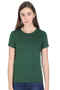 Female Round Neck Half Sleeve Classic T-Shirts in More Colors