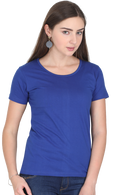 Female Round Neck Half Sleeve Classic T-Shirts in More Colors