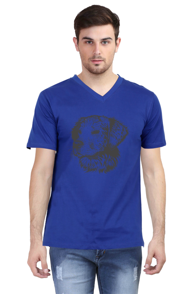 Male Vneck Half Sleeve